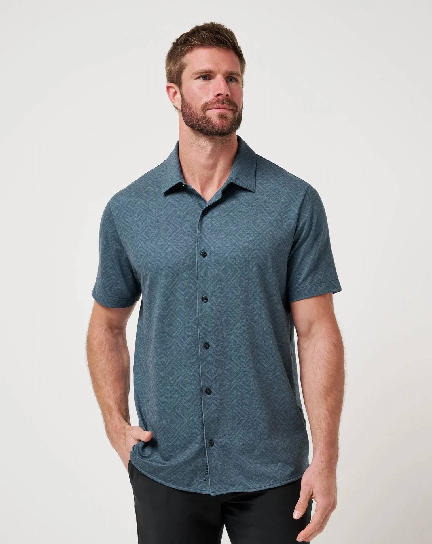 Travismathew - Knit Featherweight Night Button Up Shirt