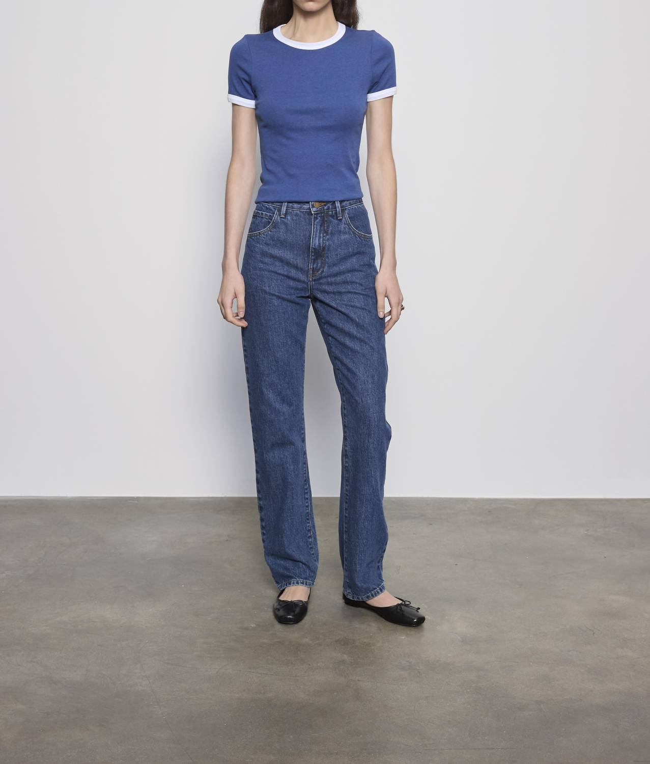 Enza Costa - COTTON CLASSIC RINGER TEE