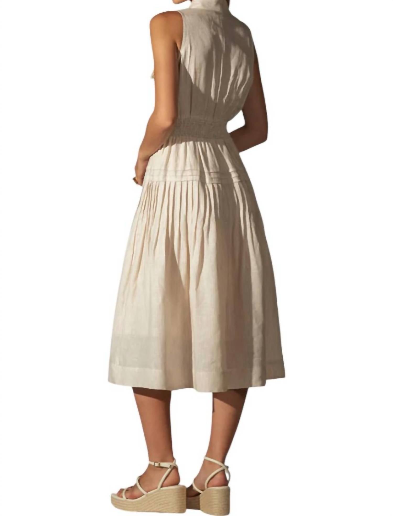Ranna Gill - Lauren Halter Belted Midi Dress