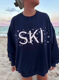 Sunkissed Coconut - Ski Snowflake Sweatshirt