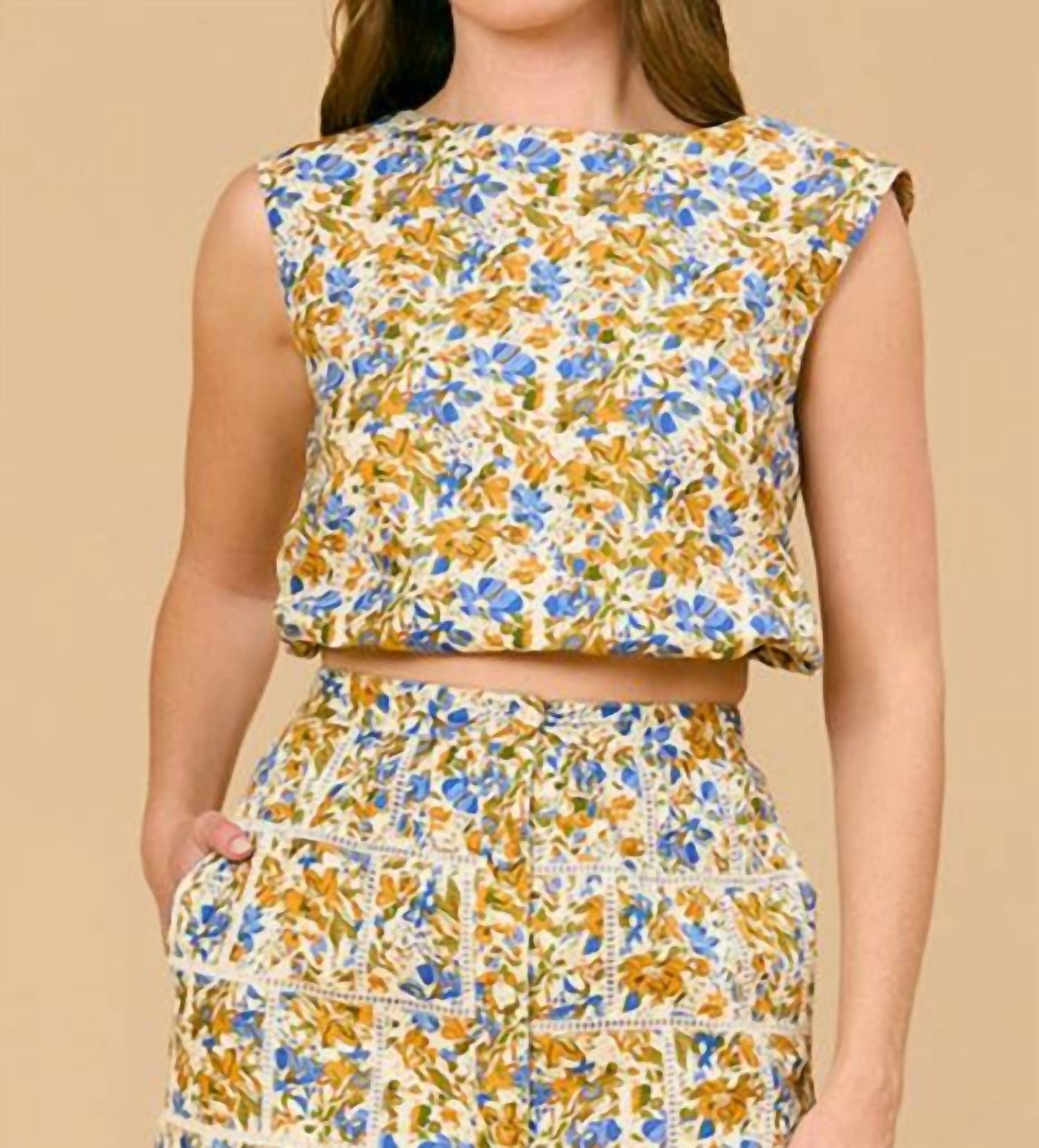 Olivia By Livro - Bubble Floral Top