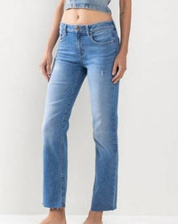 Sneak Peek - Jenna Cropped Raw Hem Jeans