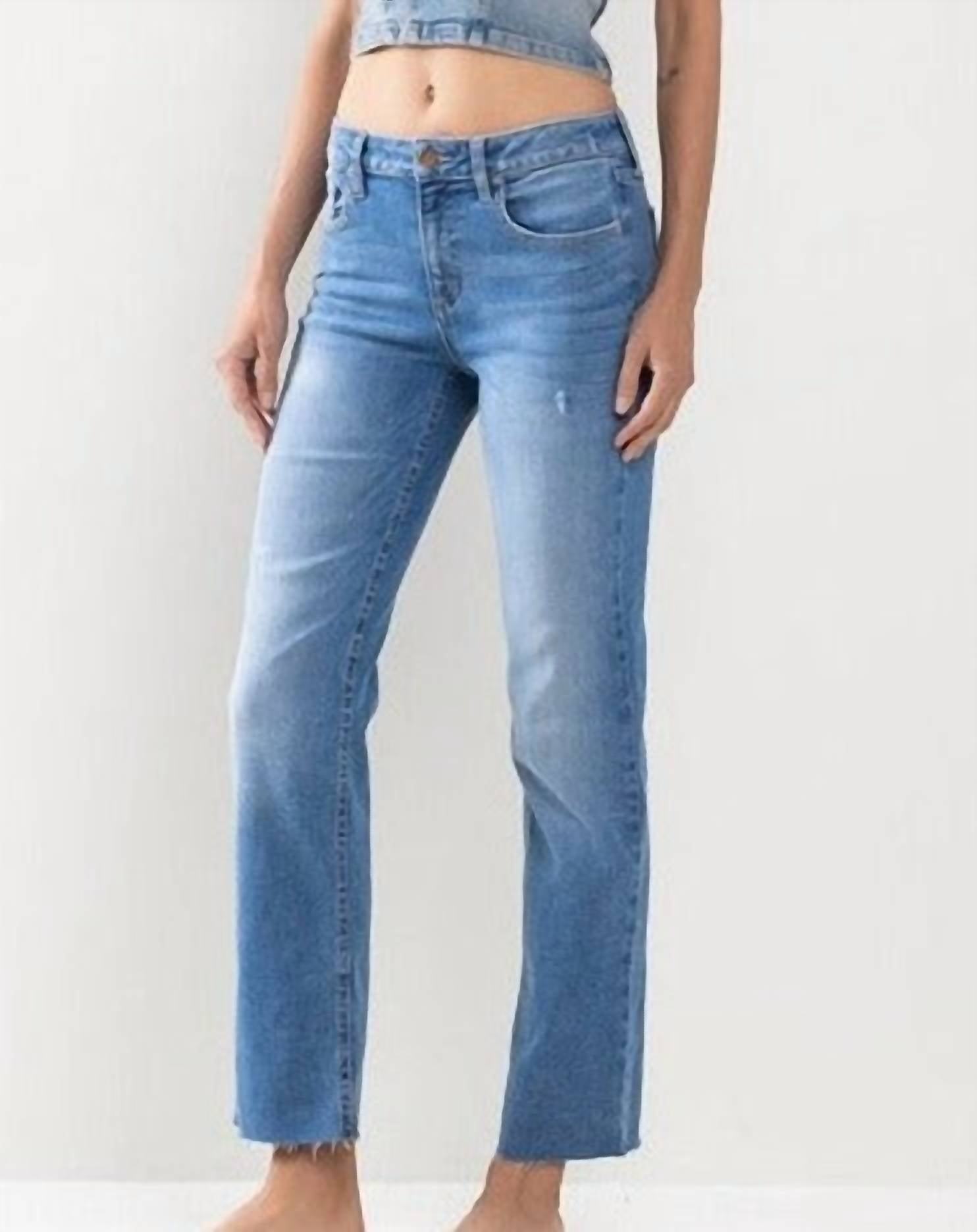 Sneak Peek - Jenna Cropped Raw Hem Jeans