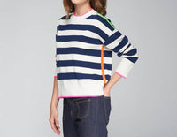Vilagallo - Fabiola Striped Tiger Crew Neck Sweater