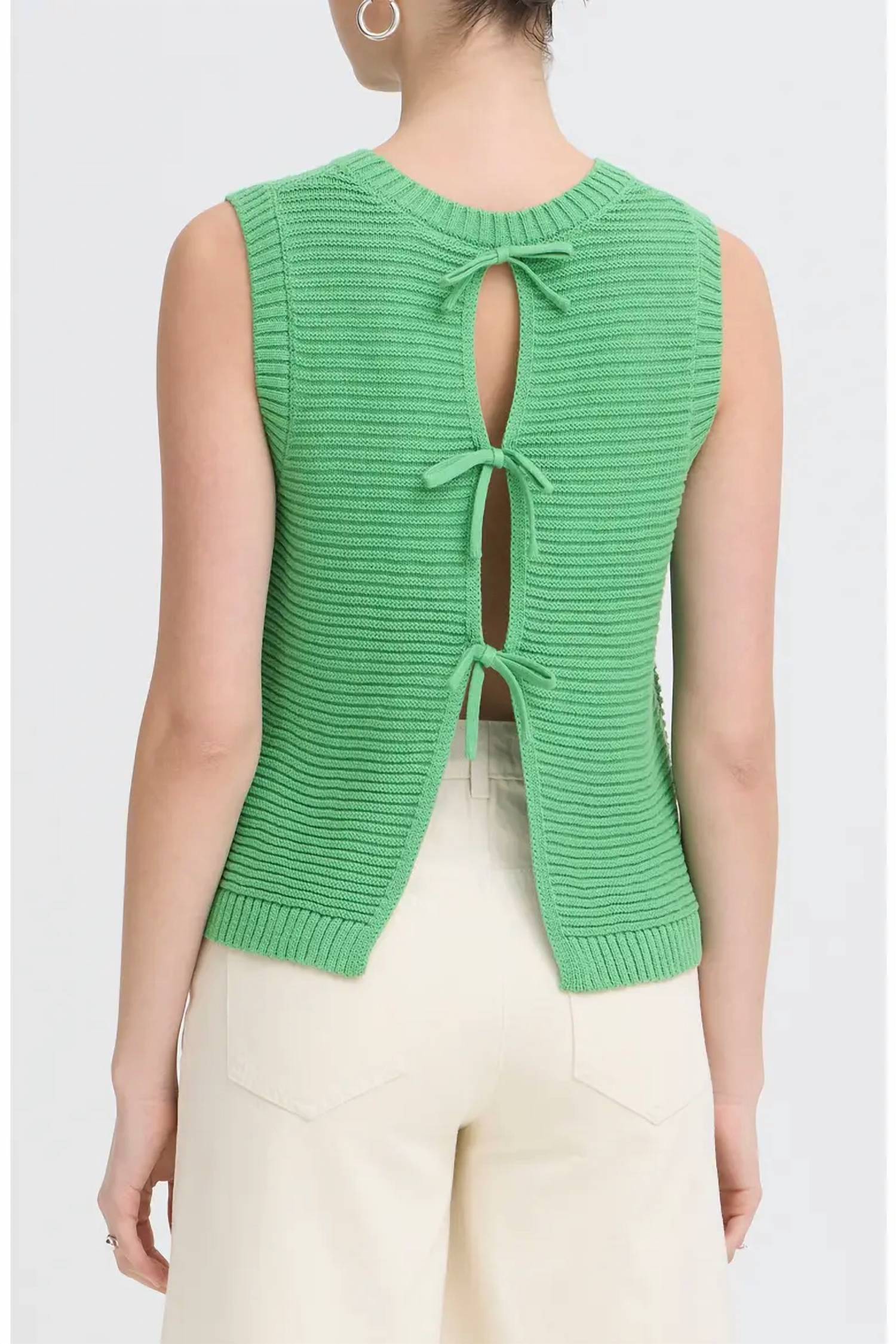 Ichi - Dottie Sweater Tank Top