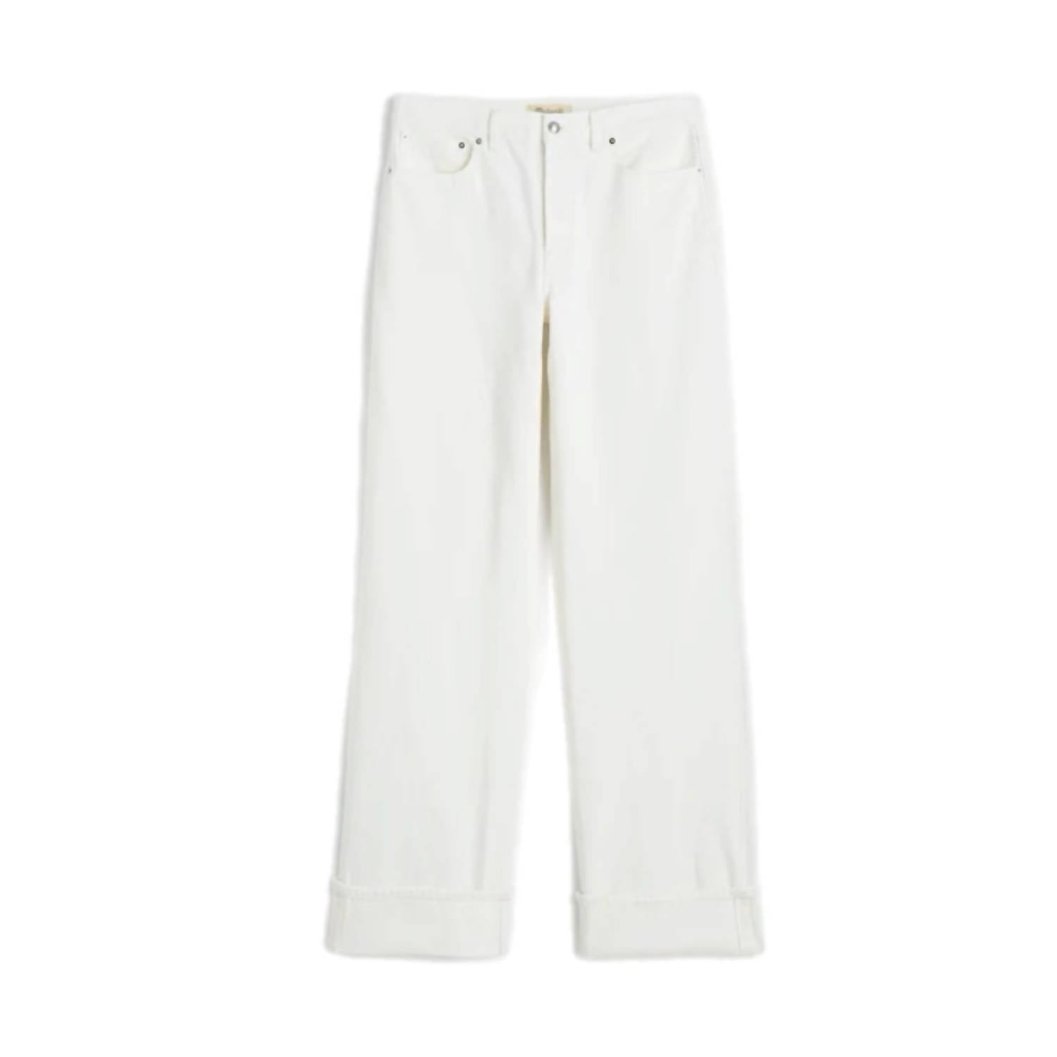 Madewell Women's Low-slung Baggy Jeans in tile white - women's jeans - view 7