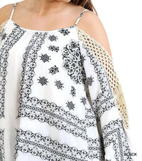 Umgee - Crochet Cold Shoulder Tunic