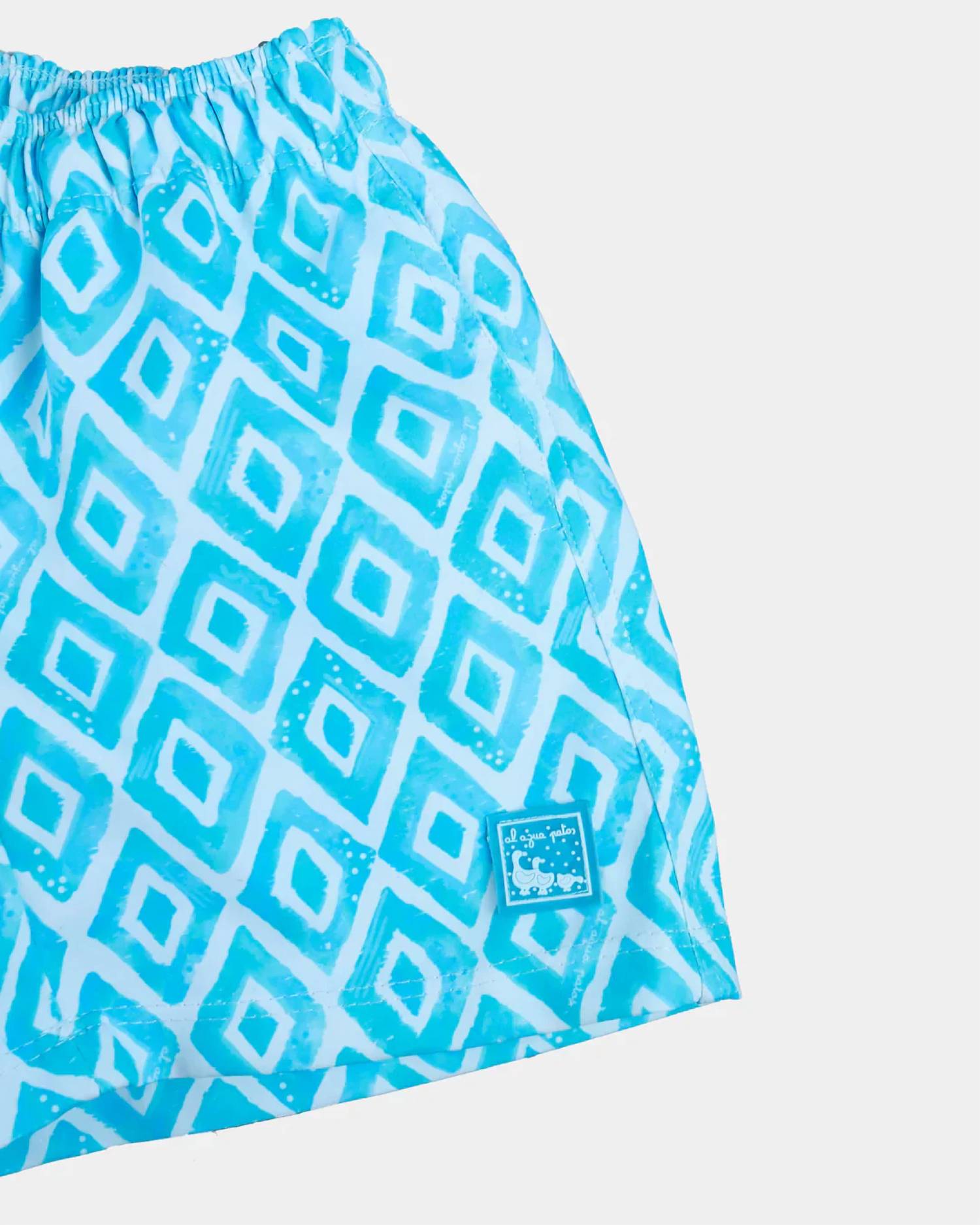 Al Agua Patos - Kid's Rombos Bathing Short
