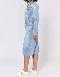 Dear John Denim - Renee Long Sleeve Fitted Denim Dress
