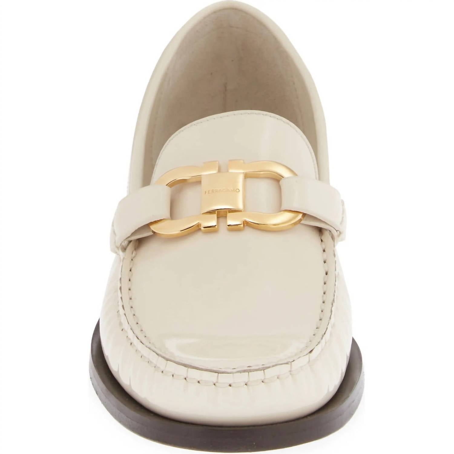 Salvatore Ferragamo - Women's Maryan Bit Patent Leather Loafer shoes