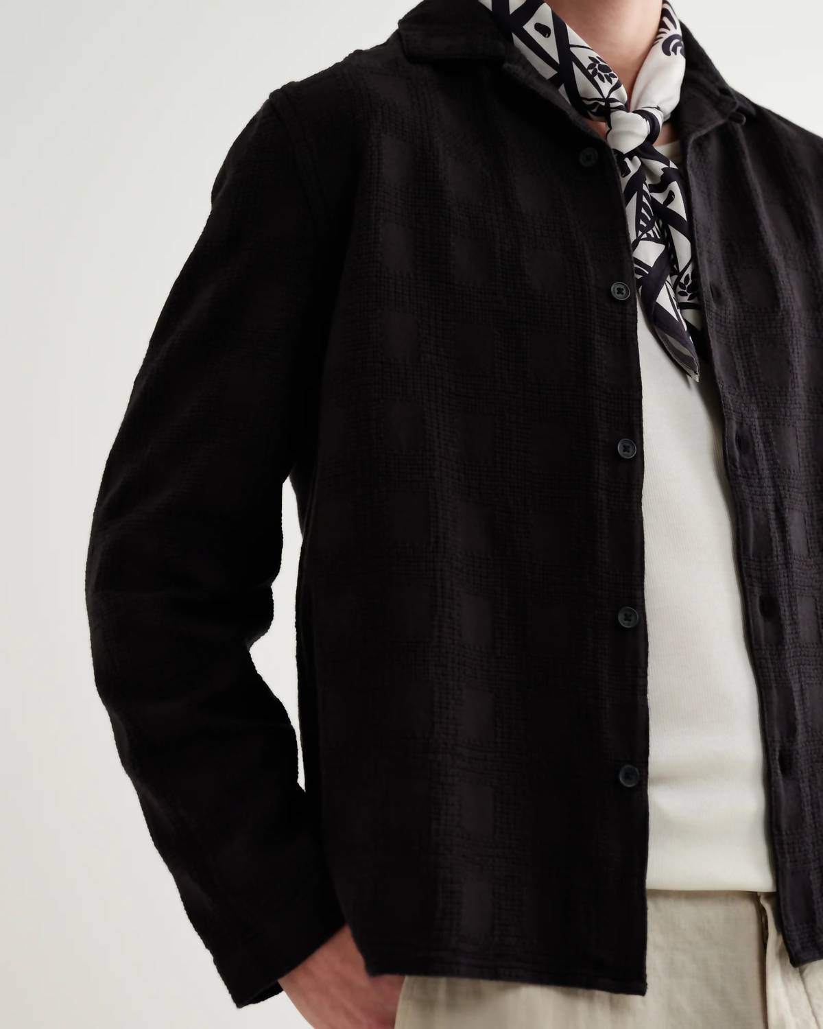 Wax London - Corey Dobby Check Cotton Shirt