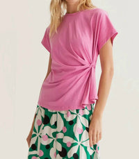 Compania Fantastica - Side Twist Short Sleeve Tee Shirt Top