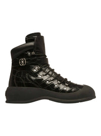 Bally - Men's Clyff Crocodile Embossed Leather Boots