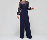 Js Collections - Women's Raelynn Beaded Wide Leg Jumpsuit