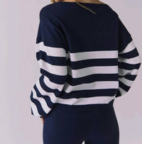 Chaser - Anchor Stripe Pullover