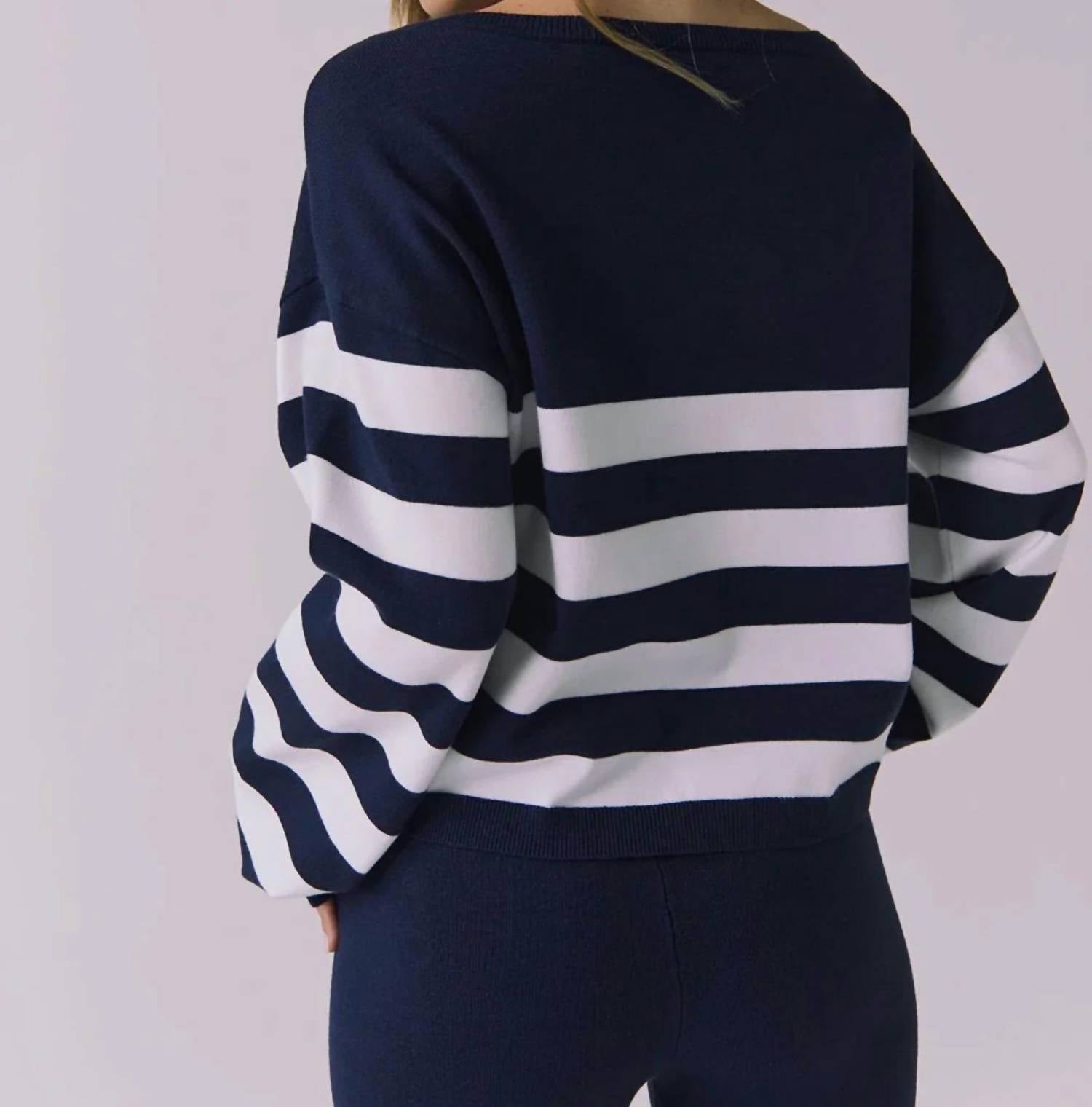 Chaser - Anchor Stripe Pullover