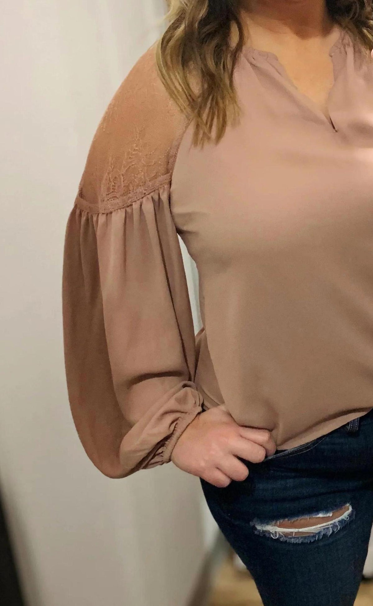 Wishlist - Slit V-neck Top