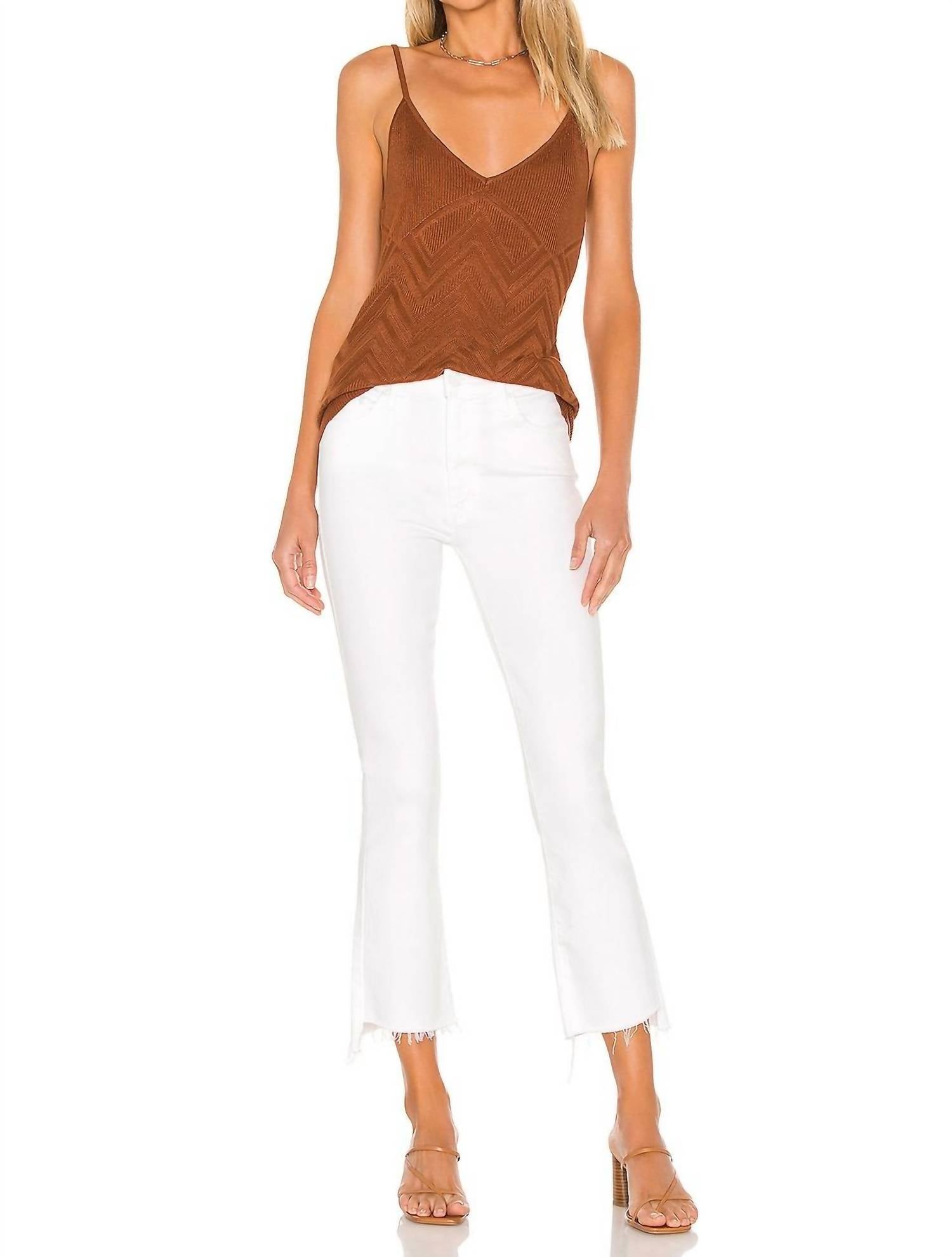 Mother - Insider Crop Step Fray Jean