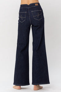 Judy Blue - High Waist Rinse Wash Geometric Waistband Jeans