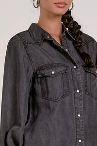 Elan - Two Pocket Demin Longsleeve Shirt
