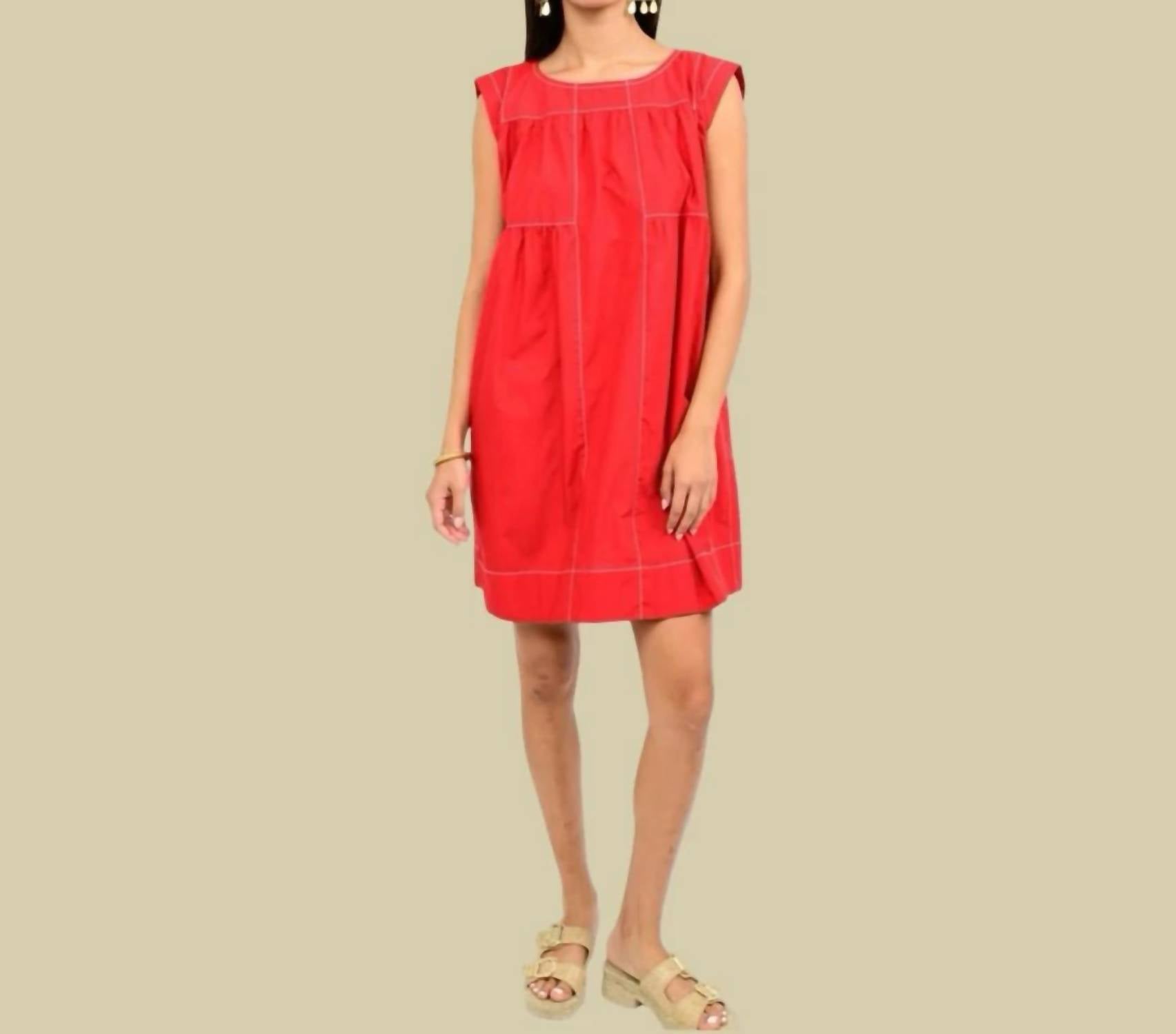 Uncle Frank - Topstitched Dress