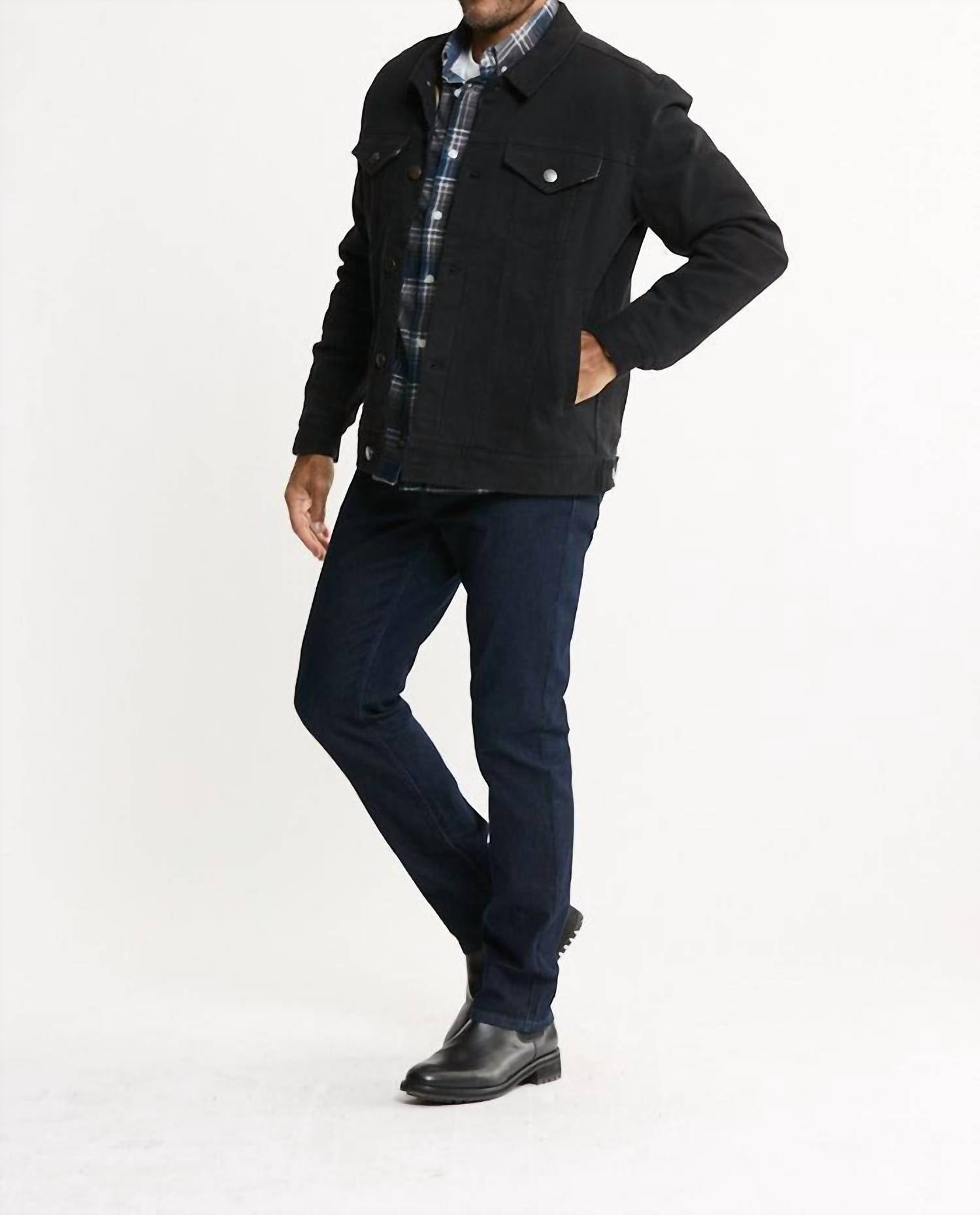 Jachs New York - Lined Bull Denim Trucker Jacket