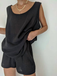 Na Nin - Women's Marni Waffled Cotton Tank Top