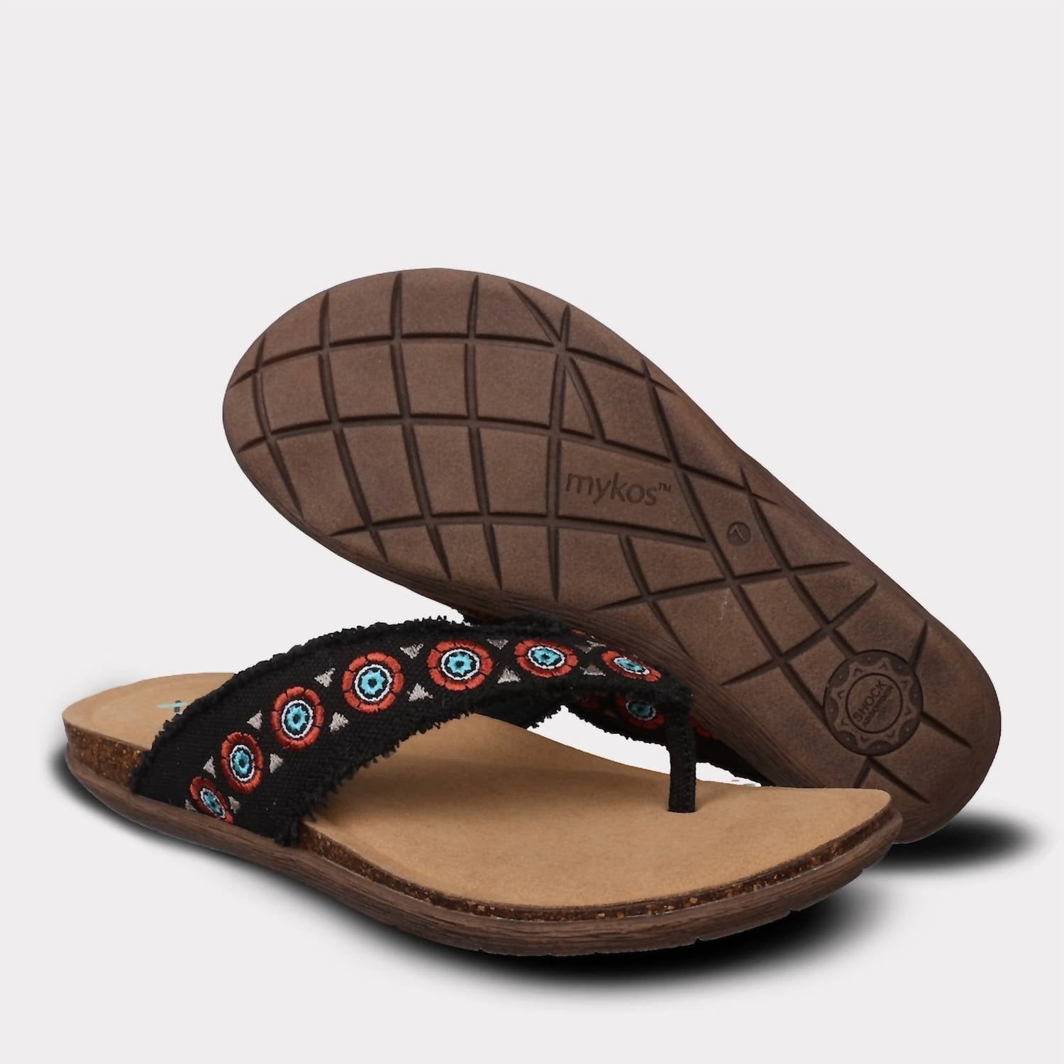 Mykos Women's Jovie Thong Sandal in black - women's sandal - view 9