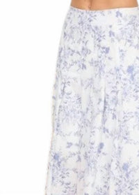 Blu Pepper - Floral Pleated Midi Skirt
