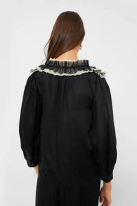 The Great. - The Ruffled Tuxedo Top