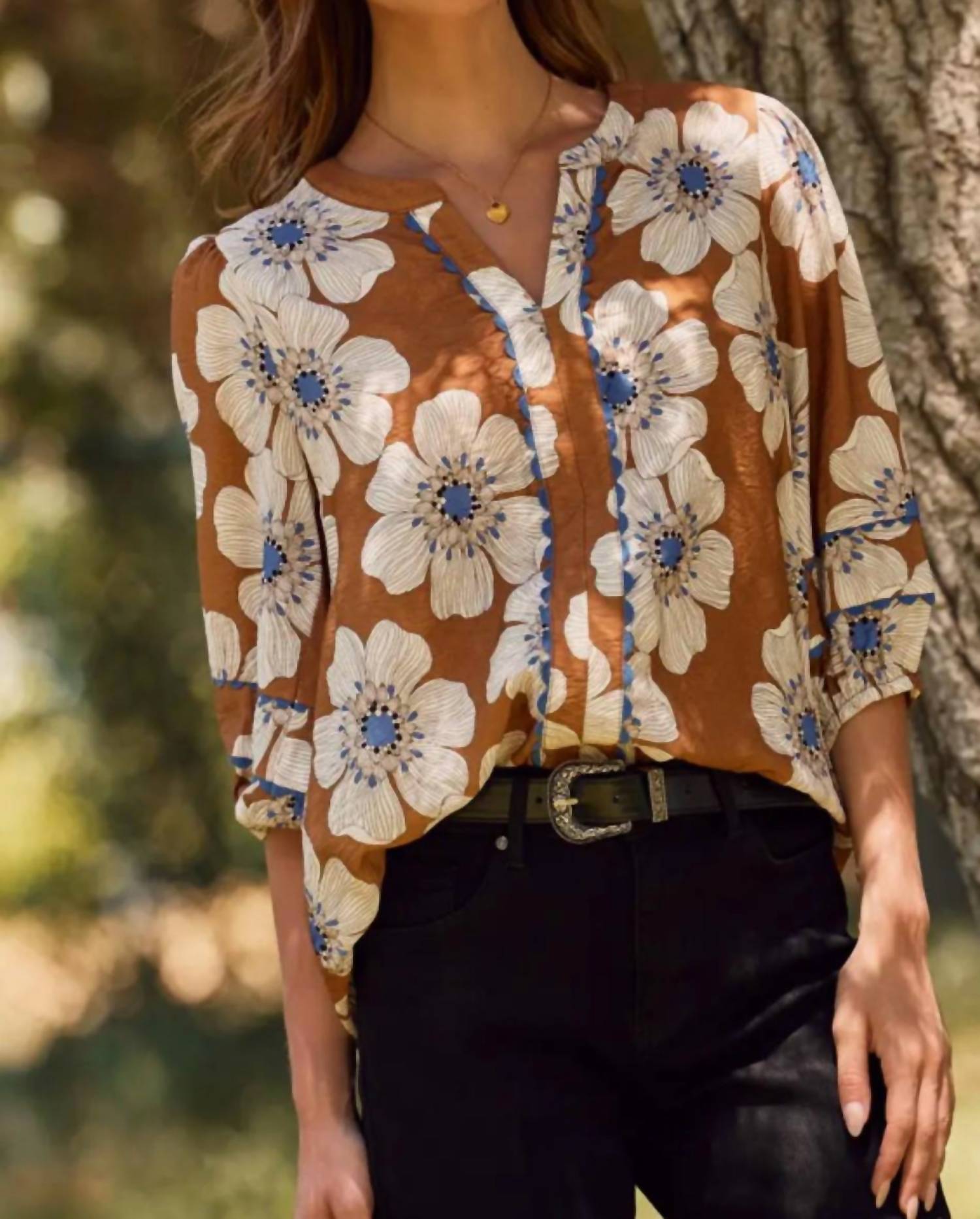 Gigio - Elise Floral Print Blouse