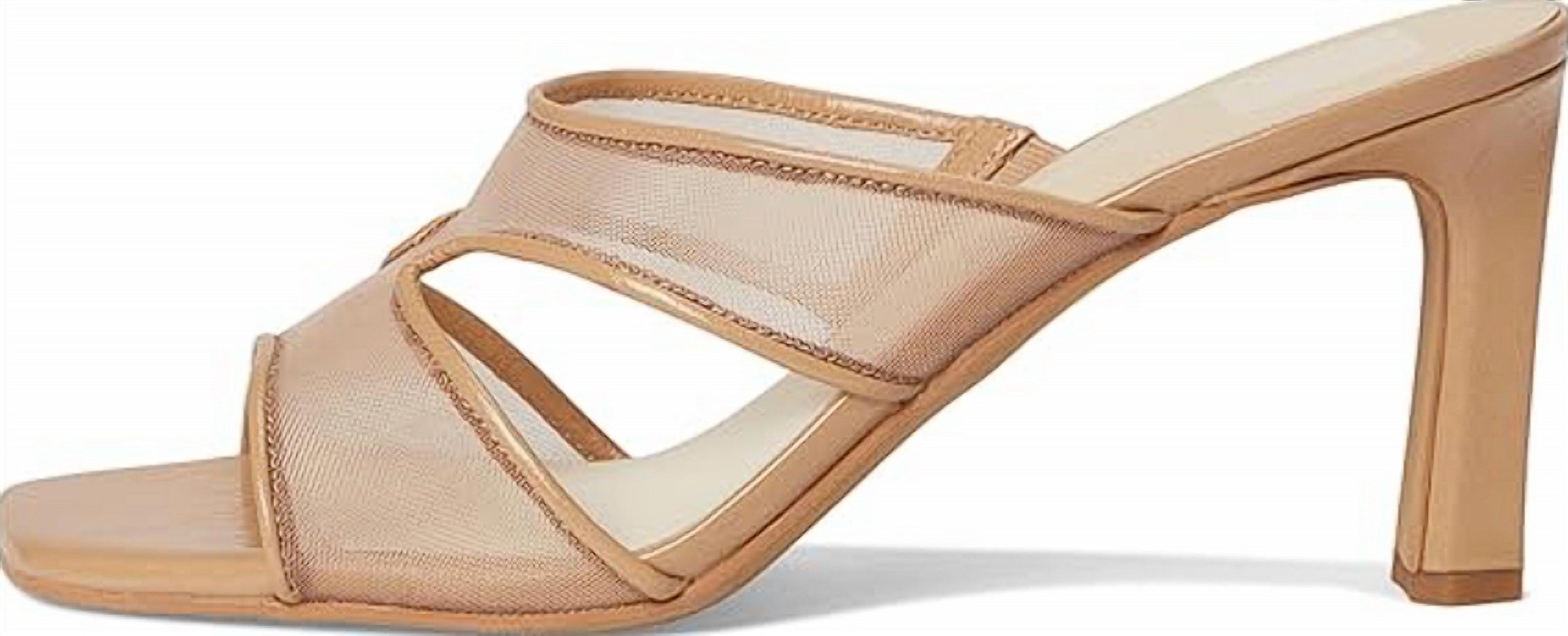 Dolce Vita Women's Gitel Heel Sandal in light tan - women's sandal - detail view