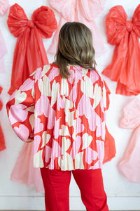 Current Air - Juliette Heart Blouse