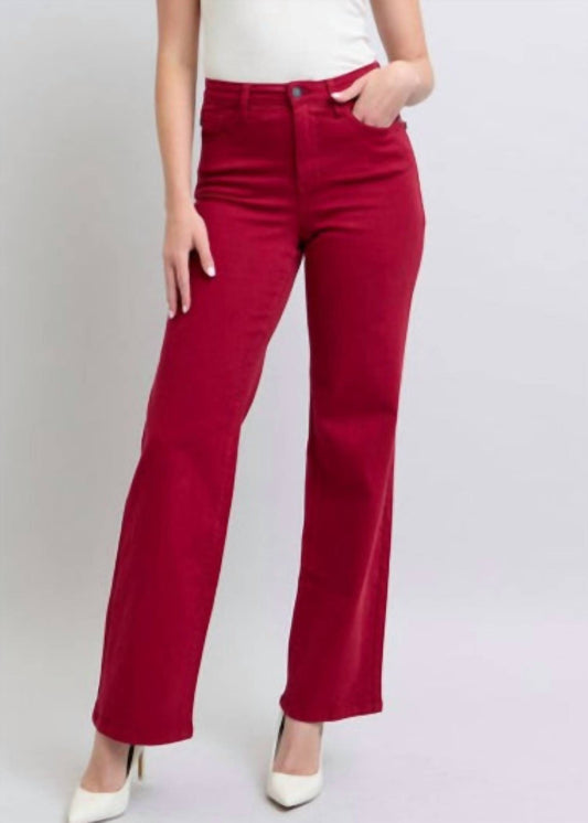 Judy Blue - Heart Shaped Back 90's Straight Jeans