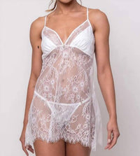 Mari M Lingerie Diva Lace Nightie in white - women's item
