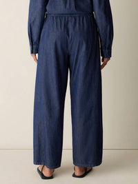 Eileen Fisher - Cotton Denim Wide-Leg Pant