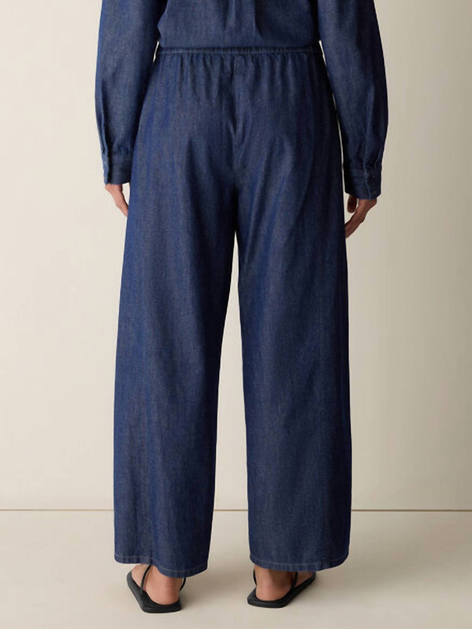 Eileen Fisher - Cotton Denim Wide-Leg Pant