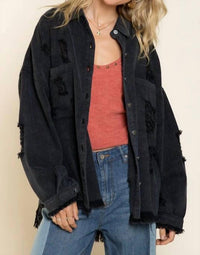 Pol - Long Sleeve Jacket Top