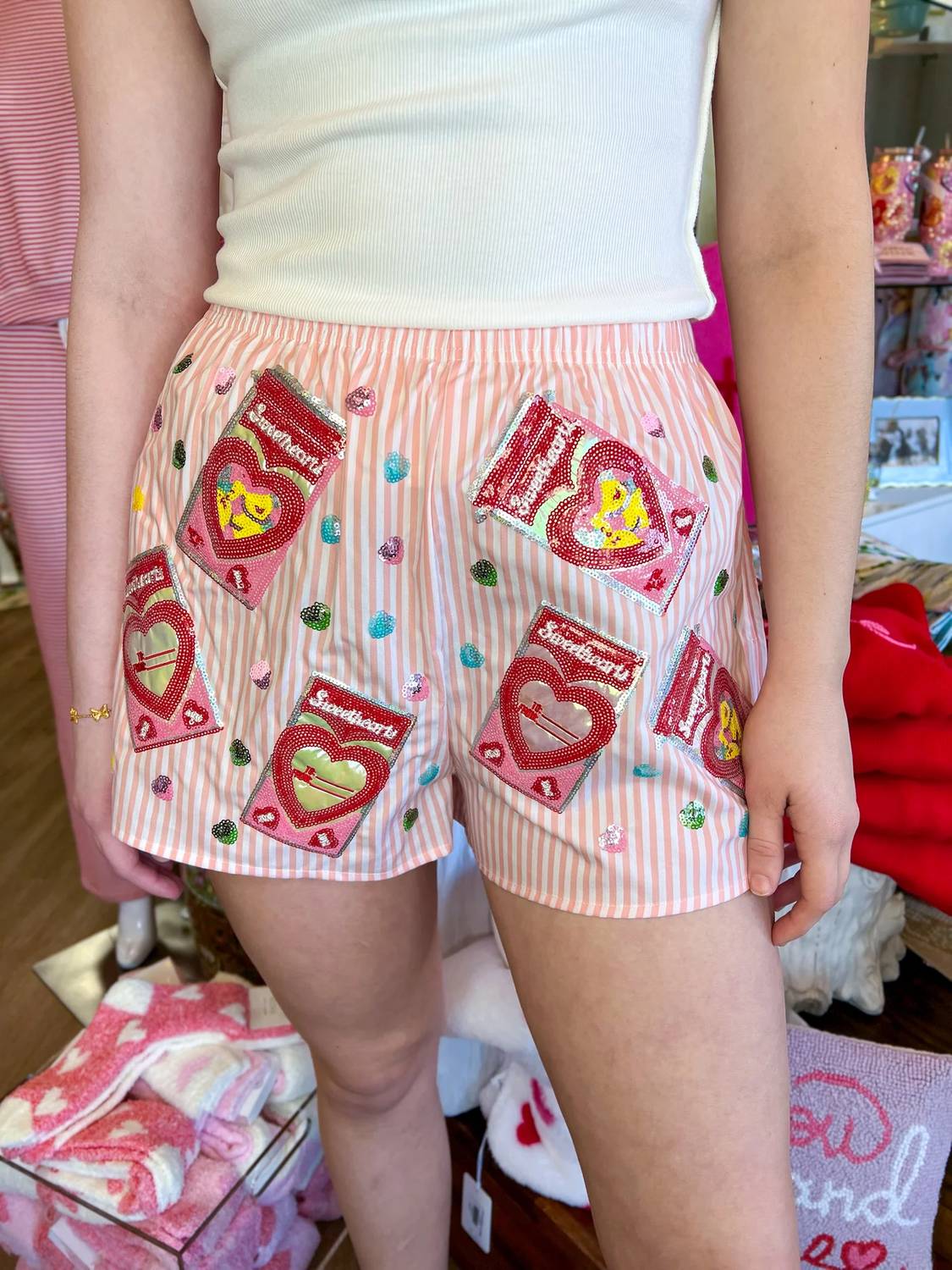 Queen Of Sparkles - Sweetheart Box Cotton Shorts