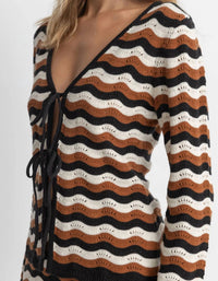Rhythm. - Venice Knit Tie Front Top