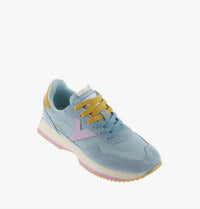 VICTORIA Women's Cosmos Leather Sneakers in azul - women's sneaker - view 4