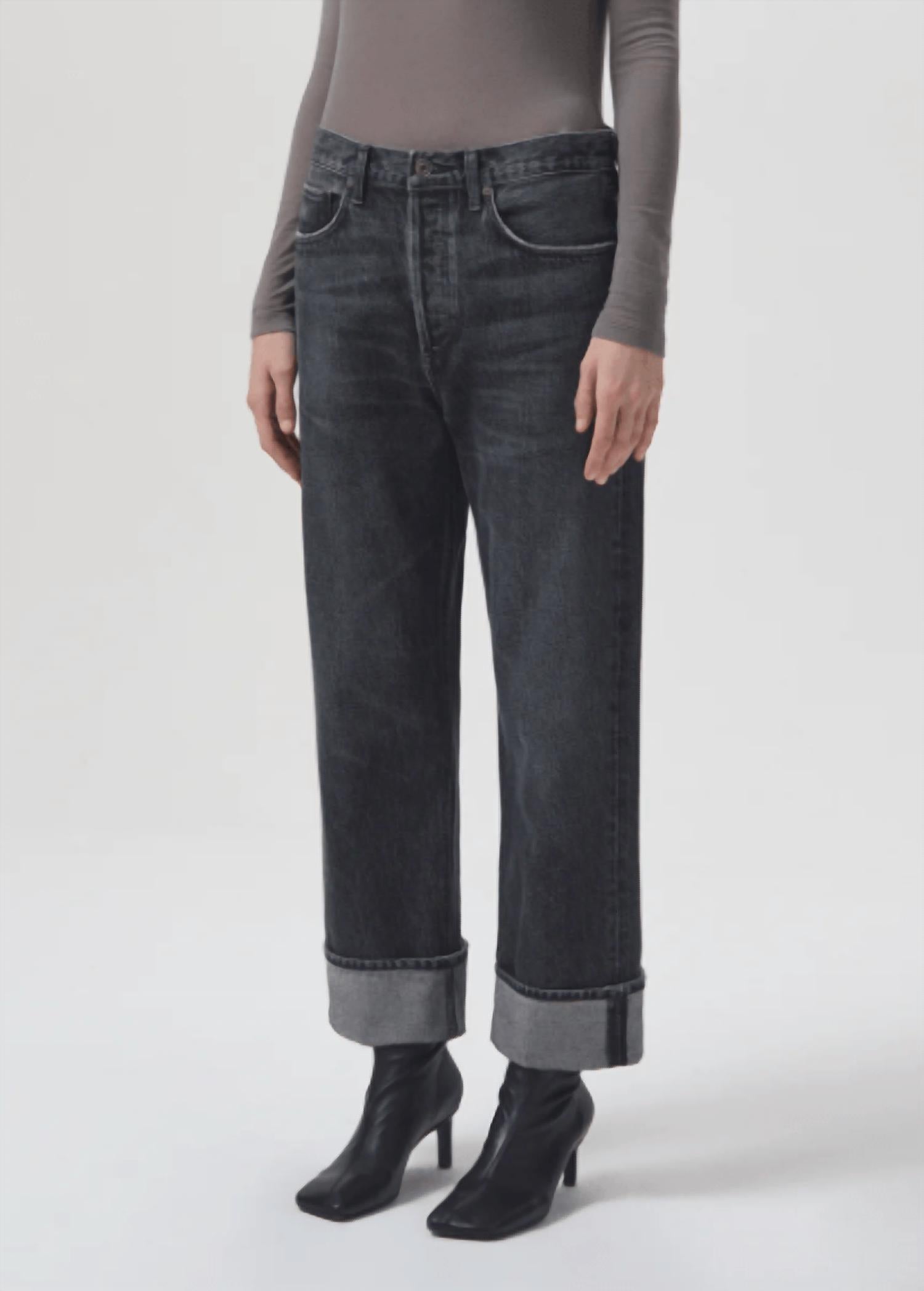 AGOLDE Women's Fran Jean in ditch - women's pants