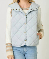 Mystree - Quilted Puffer Hoodie Vest
