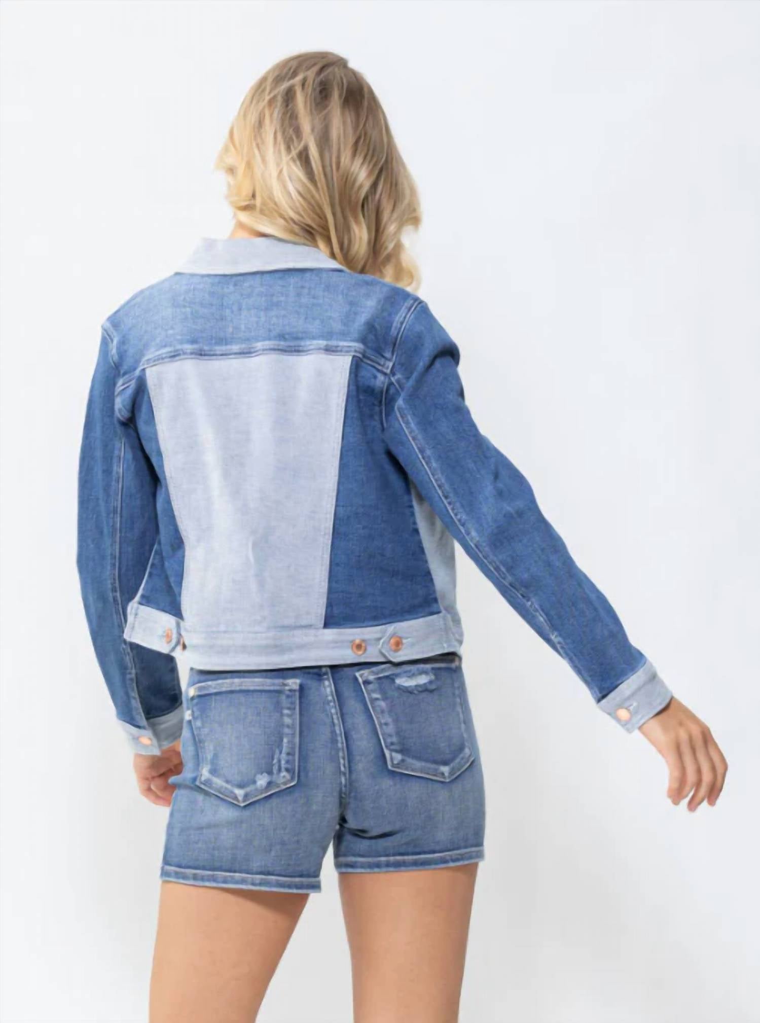 Judy Blue - Color Block Demin Jacket