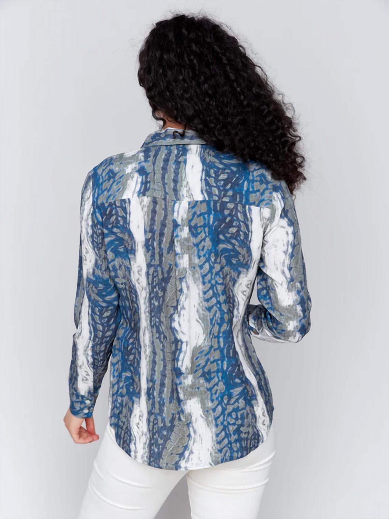 Charlie B - Westerville Printer Collar Top