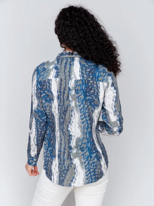 Charlie B - Westerville Printer Collar Top