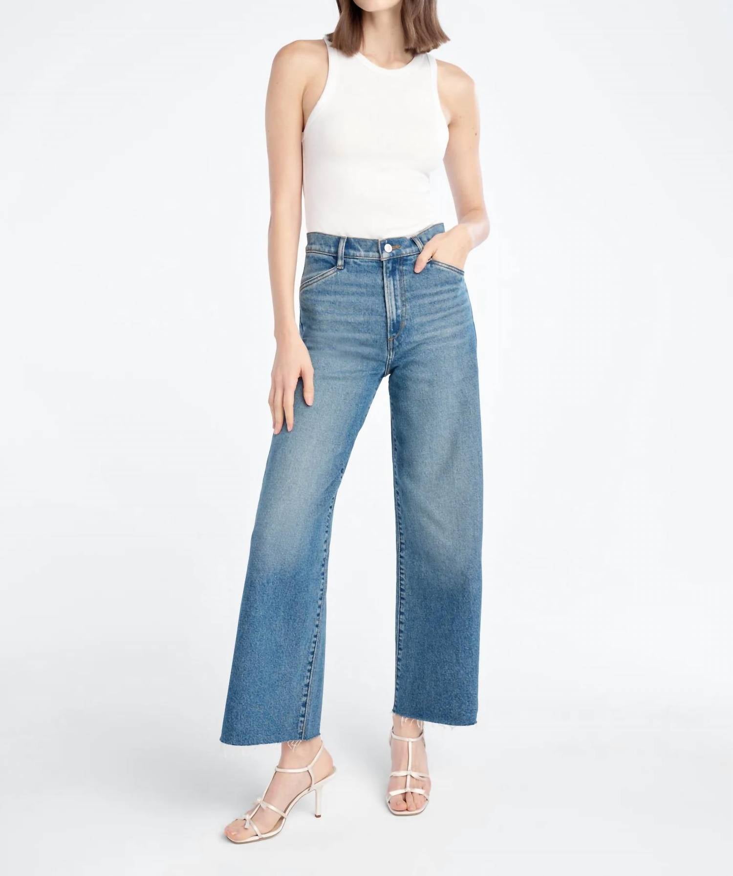 Favorite Daughter - The Mischa Super High Rise Wide Leg Ankle Jeans