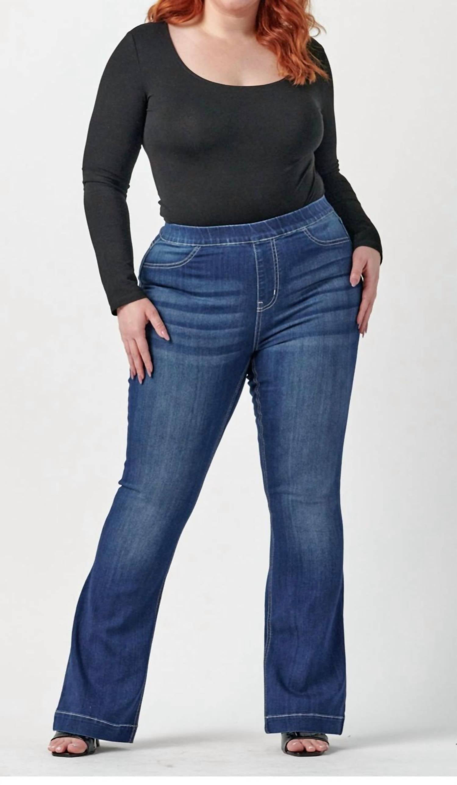 Cello - Mid Rise Flare Jeggings - Plus
