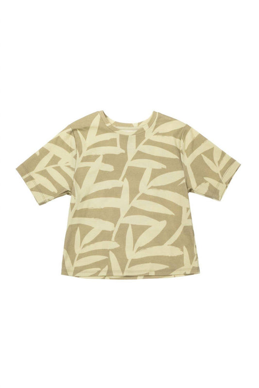 Omamimini - Boys' Boxy T-Shirt with All Over Print