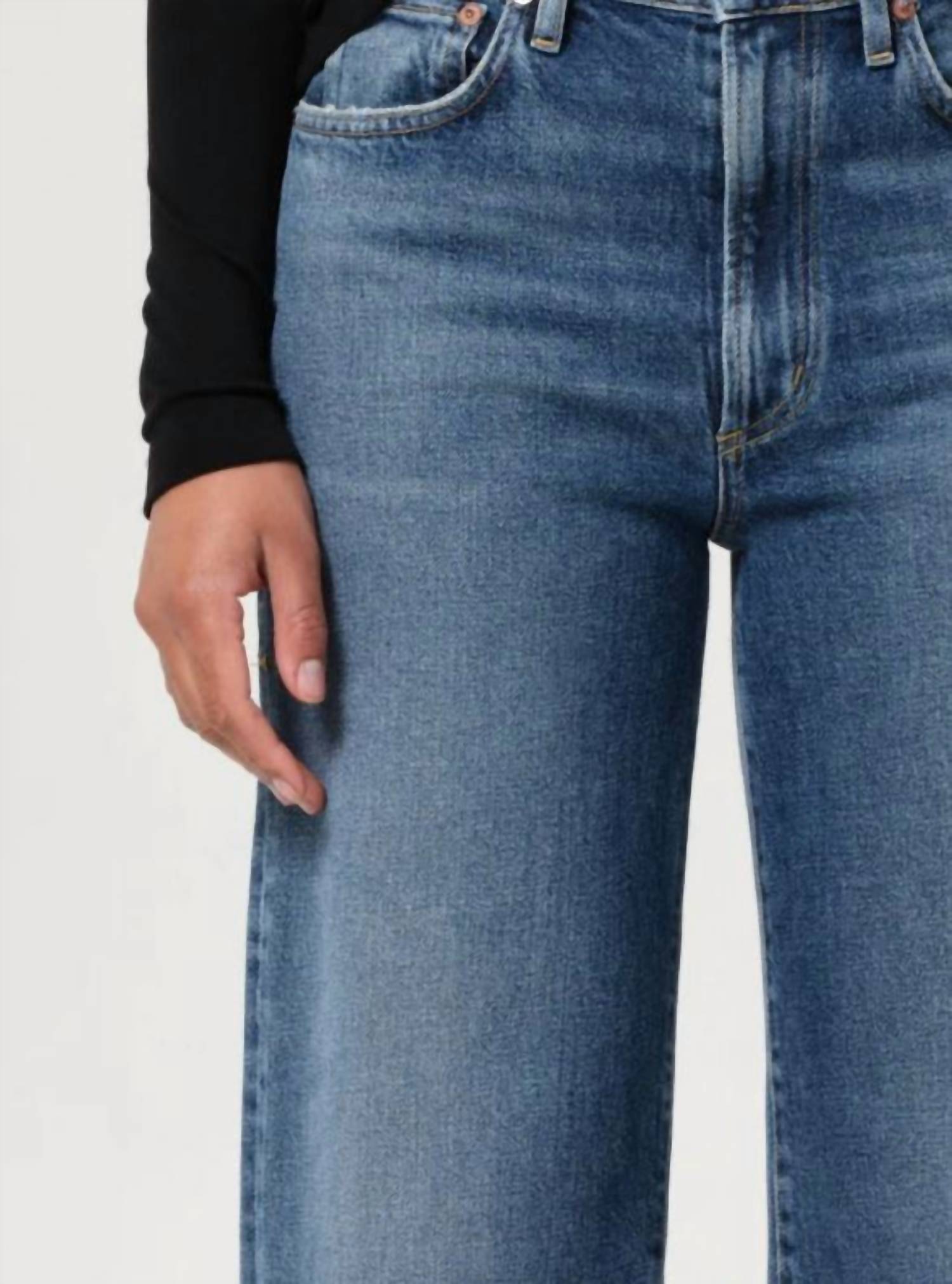 Agolde - Harper Mid Rise Relaxed Straight